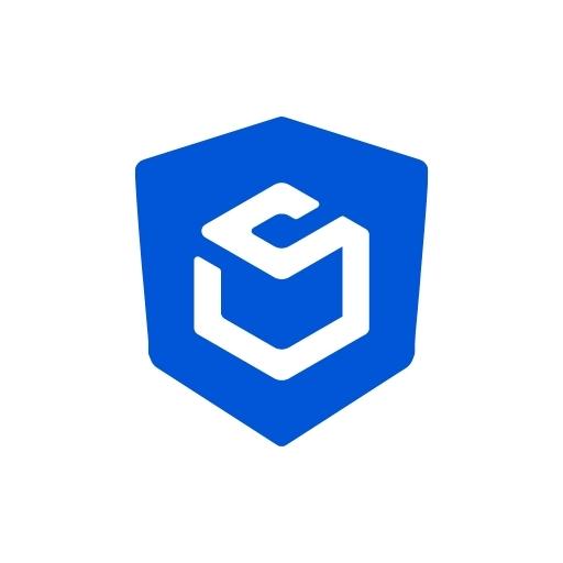 A blue hexagonal shield with a white "S" in the center forms the 3D logo for ShipAid Delivery Guarantee by ShipAid, symbolizing shipping protection on a plain white background.